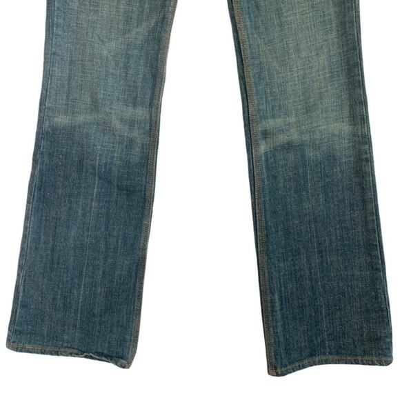 7 For All Mankind High Waisted Blue Boot Cut Jeans - Picture 4 of 8